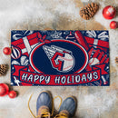 Cleveland Guardians Holiday PVC Mat, 28"x16"