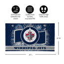 Winnipeg Jets Patriotic PVC Mat, 28"x16"