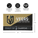 Vegas Golden Knights 2026 Stanley Cup Champions 28"x16" PVC Doormat