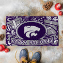 Kansas State University Holiday PVC Mat, 28"x16"