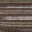 Dark Brown Striped PVC Loop Mat