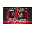 University of Louisville Patriotic PVC Mat, 28"x16"