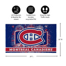 Montreal Canadiens Patriotic PVC Mat, 28"x16"