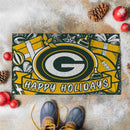 Green Bay Packers Holiday PVC Mat, 28"x16"