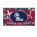University of Mississippi Holiday PVC Mat, 28"x16"