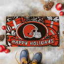 Cleveland Browns Holiday PVC Mat, 28"x16"