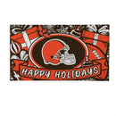 Cleveland Browns Holiday PVC Mat, 28"x16"