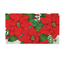 Holiday Poinsettia PVC Trapper Mat, 28"x16"