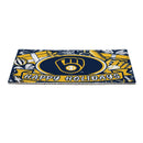Milwaukee Brewers Holiday PVC Mat, 28"x16"