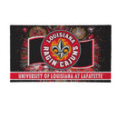 University of Louisiana-Lafayette Patriotic PVC Mat, 28"x16"