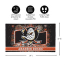 Anaheim Ducks Patriotic PVC Mat, 28"x16"