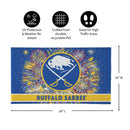 Buffalo Sabres Patriotic PVC Mat, 28"x16"