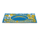 Los Angeles Chargers Holiday PVC Mat, 28"x16"