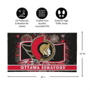 Ottawa Senators Patriotic PVC Mat, 28"x16"