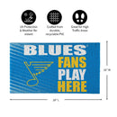 St Louis Blues 2025 Fan PVC Mat, 28"x16"