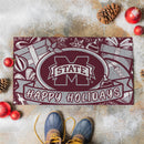 Mississippi State University Holiday PVC Mat, 28"x16"