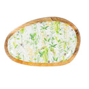 VivaStyle Veranda Garden, Irregular Shaped Wood Serving Tray, 12"L