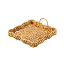VivaStyle Serving Tray, Woven Water Hyacinth, Nested Set of 2
