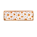 VivaStyle Sunflower Fields Serveware, Rectangular Wood Serving Tray, 18"L