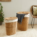 NAPA Home & Garden, SEAGRASS OVAL HAMPER WITH LINING, SET OF 2,SG2032