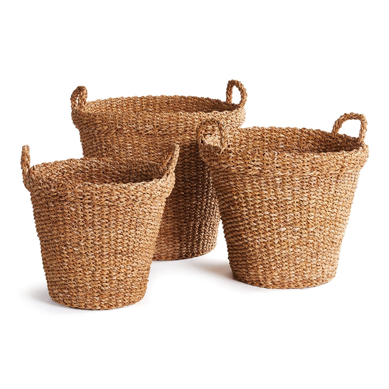 Napa Home Accents Collection-Seagrass Tapered Baskets, Set of 3
