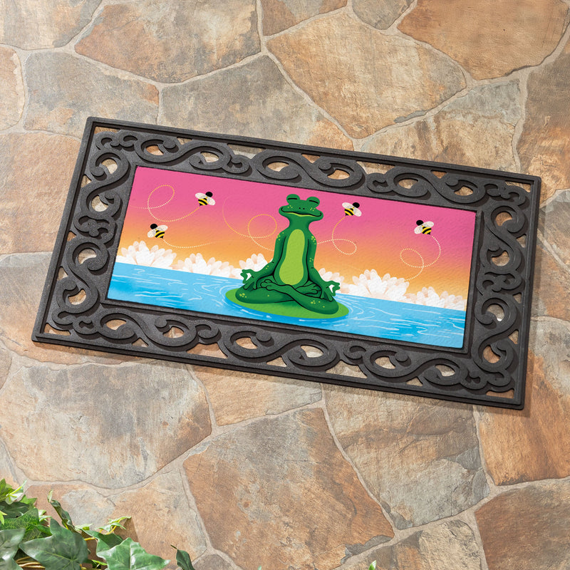 Meditating Summer Frog Sassafras Switch Mat