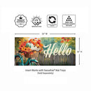 Hello Fall Pumpkin & Leaves Sassafras Switch Mat