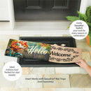 Hello Fall Pumpkin & Leaves Sassafras Switch Mat