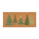 Shades of Green Flcoked Coir Sassafras Mat, 22"x10”