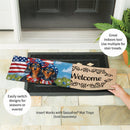 Patriotic Dachshund Duo Sassafras Switch Mat