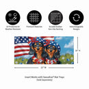 Patriotic Dachshund Duo Sassafras Switch Mat