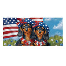 Patriotic Dachshund Duo Sassafras Switch Mat