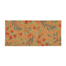 Snowbirds Foliage  Flocked Coir Sassafras Mat, 22"x10"