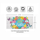 Happy Easter Egg Wreath Sassafras Switch Mat
