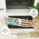 Happy Easter Egg Wreath Sassafras Switch Mat