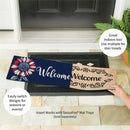 Patriotic Vibrant Sunflower Sassafras Switch Mat