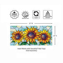 Stained Glass Sunflower Stalk Sassafras Switch Mat