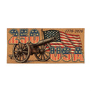 Red White & Bloom Flocked Coir Sassafras Switch Mat, "250 USA", 22"x10"