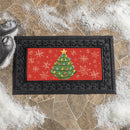 Joyful Traditions Nostalgia Christmas Tree Flocked Coir Sassafras Switch Mat, 22"x10"