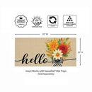 Hello Fall Bow Florals Sassafras Switch Mat