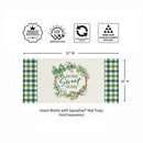 Home Sweet Home Greenery Wreath Sassafras Switch Mat