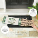 Home Sweet Home Greenery Wreath Sassafras Switch Mat