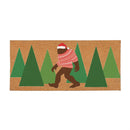 High Country Bigfoot Christmas Flocked Coir Sassafras Switch Mat, 22"x10"