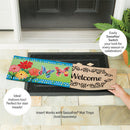 Cottage Garden Welcome Friends Sassafras Switch Mat