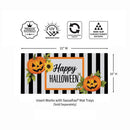 Happy Halloween Striped Jack O' Lanterns Sassafras Switch Mat