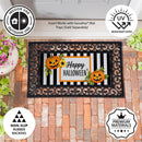 Happy Halloween Striped Jack O' Lanterns Sassafras Switch Mat