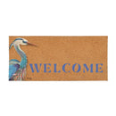 Seaside Retreat Flocked Coir Sassafras Switch Mat, Heron, 22"x10"