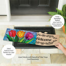 Stained-Glass Tulips Sassafras Switch Mat