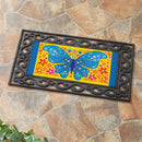 Welcome Mosaic Blue Butterfly Sassafras Switch Mat