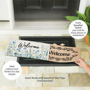 Welcome Blue Wildflower Sassafras Switch Mat
